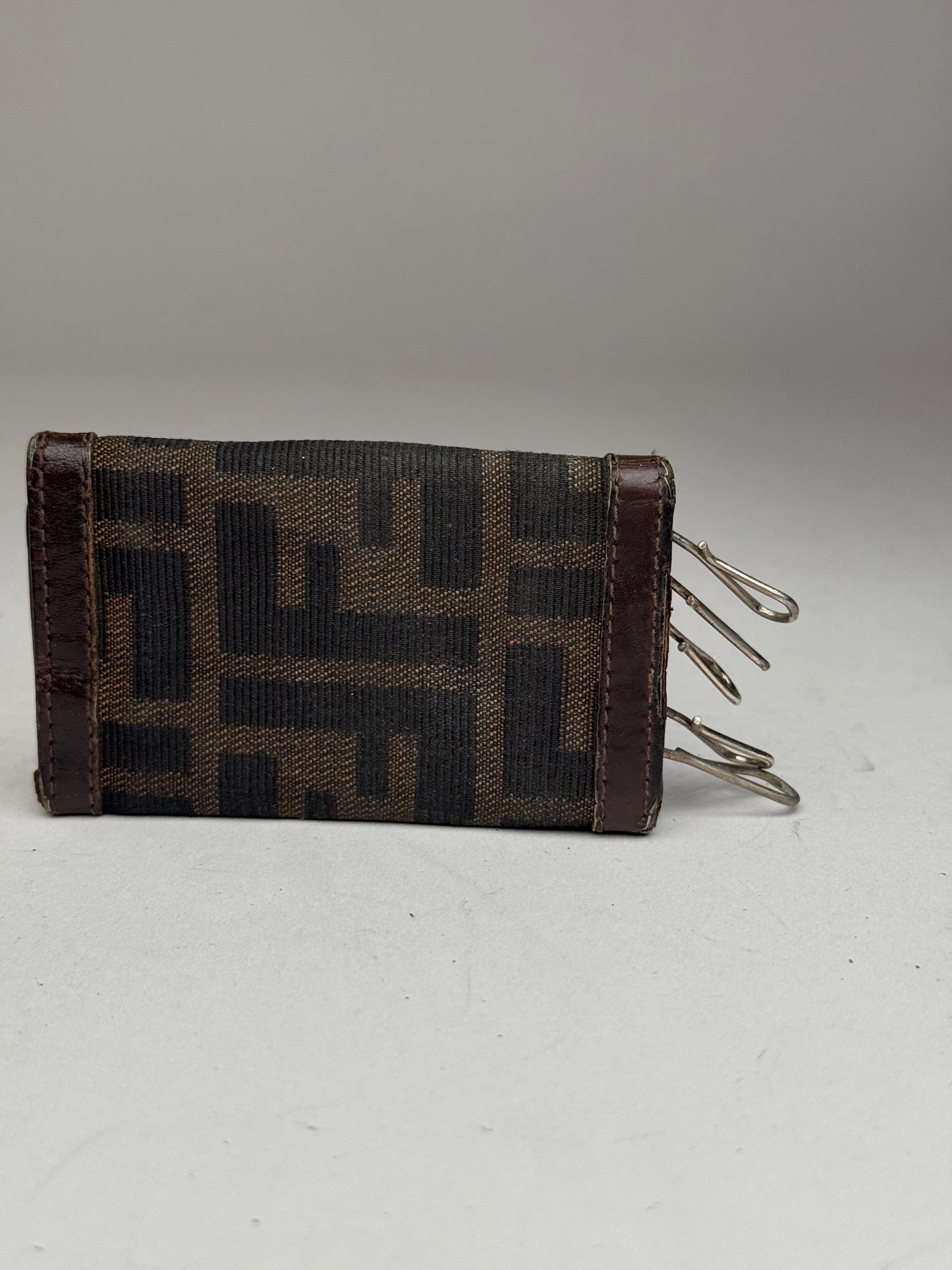Vintage Fendi Roma FF monogram Key Holder Brown