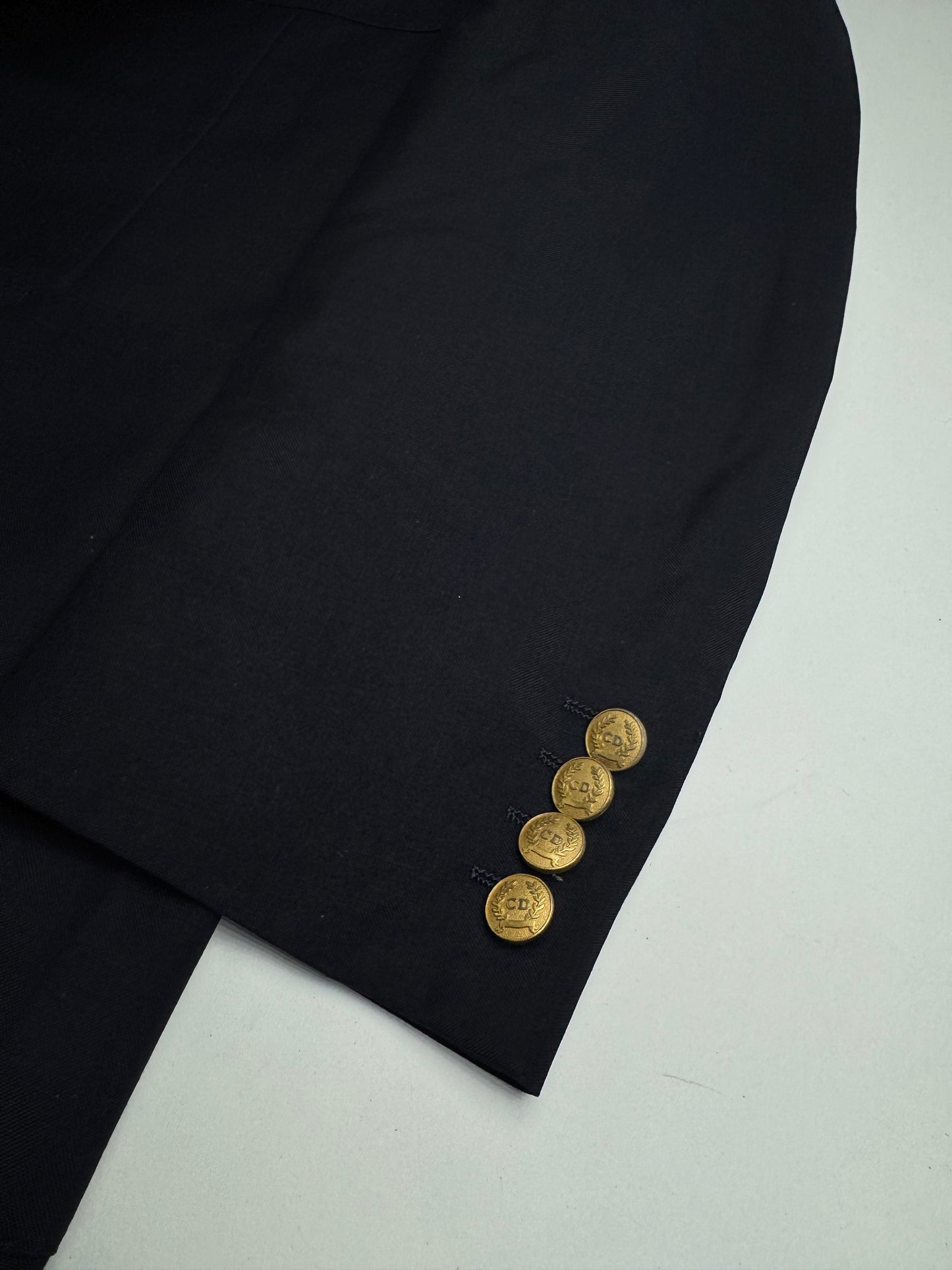 Vintage Dior Wool Blazer Navy 52/L