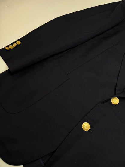 Vintage Dior Wool Blazer Navy 52/L