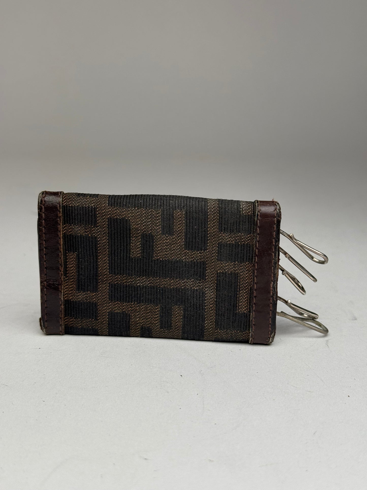 Vintage Fendi Roma FF monogram Key Holder Brown