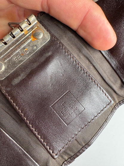 Vintage Fendi Roma FF monogram Key Holder Brown