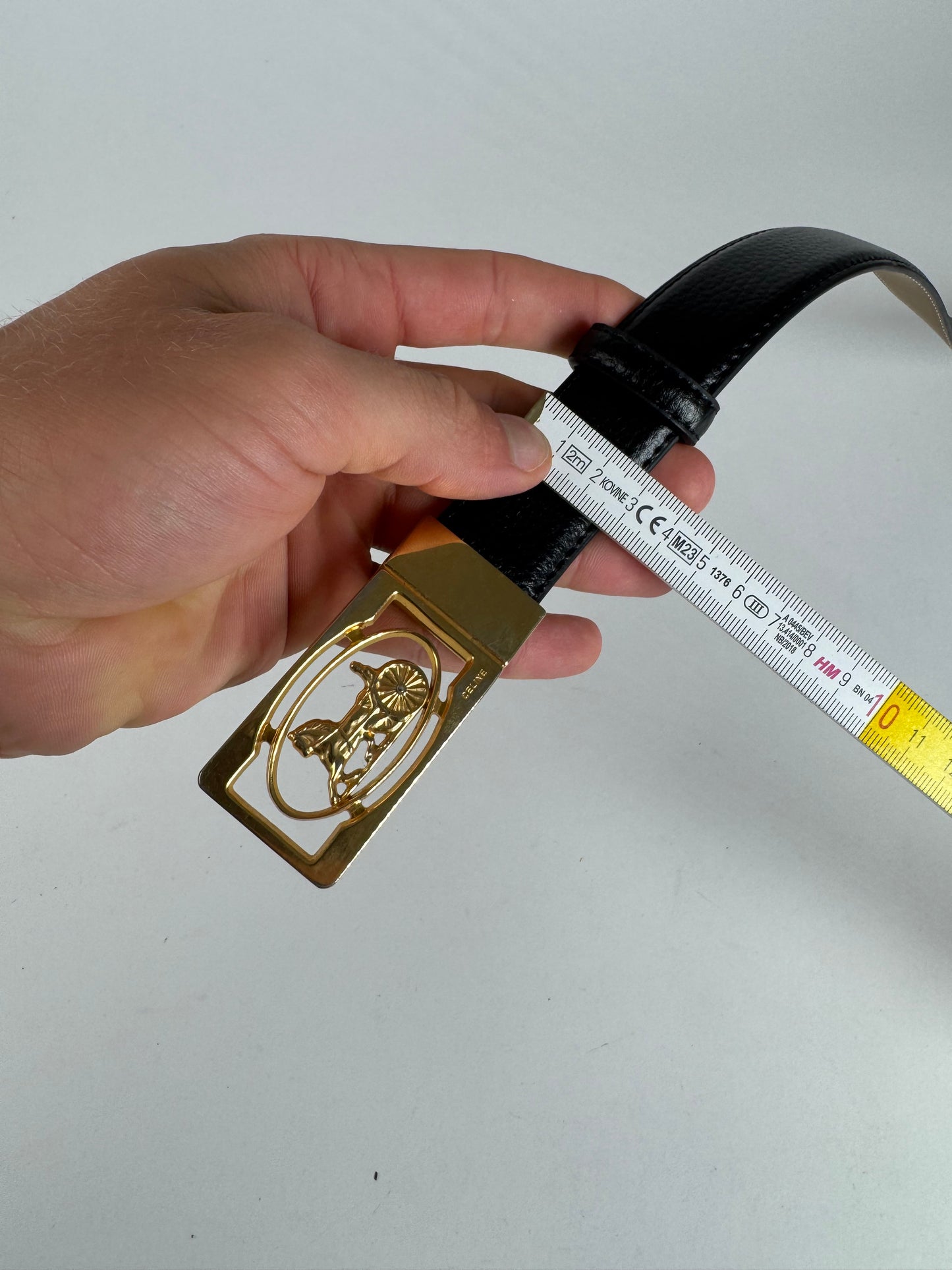 Vintage Celine Paris leather belt