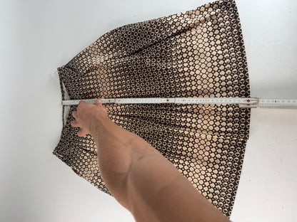 Vintage Courreges Skirt Black Brown 38/M