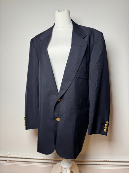Vintage Dior Wool Blazer Navy 52/L