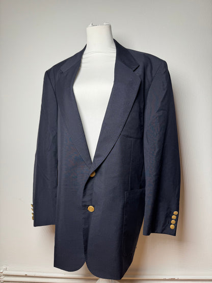 Vintage Dior Wool Blazer Navy 52/L