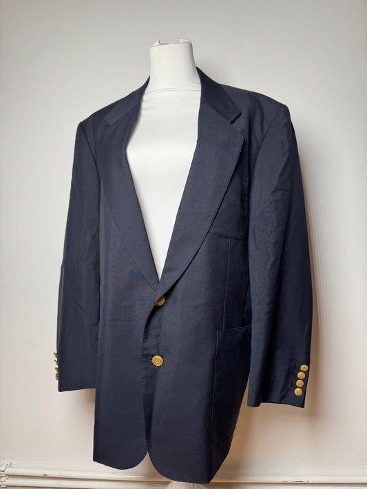 Vintage Dior Wool Blazer Navy 52/L