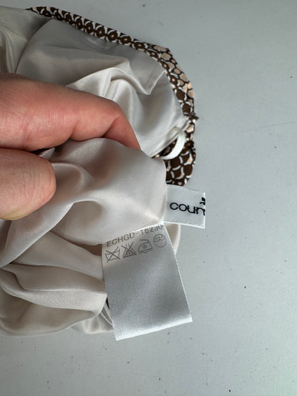 Vintage Courreges Skirt Black Brown 38/M