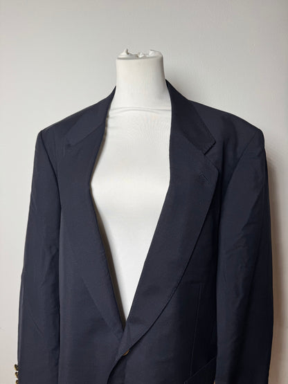 Vintage Dior Wool Blazer Navy 52/L