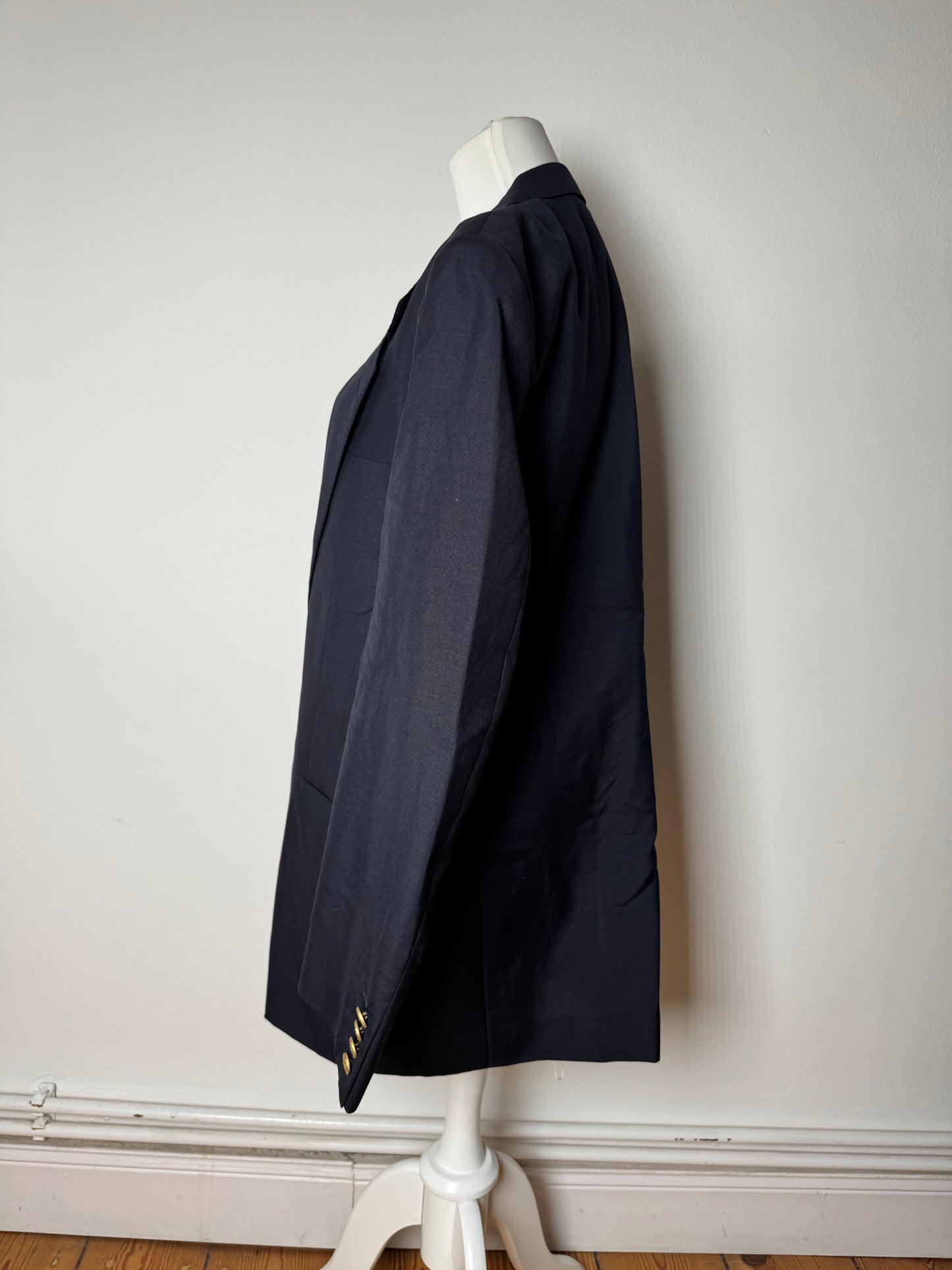 Vintage Dior Wool Blazer Navy 52/L