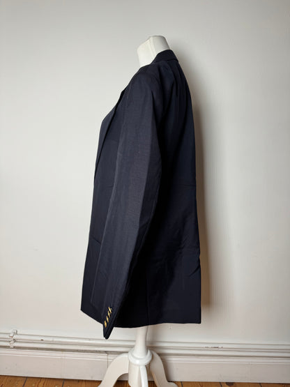 Vintage Dior Wool Blazer Navy 52/L