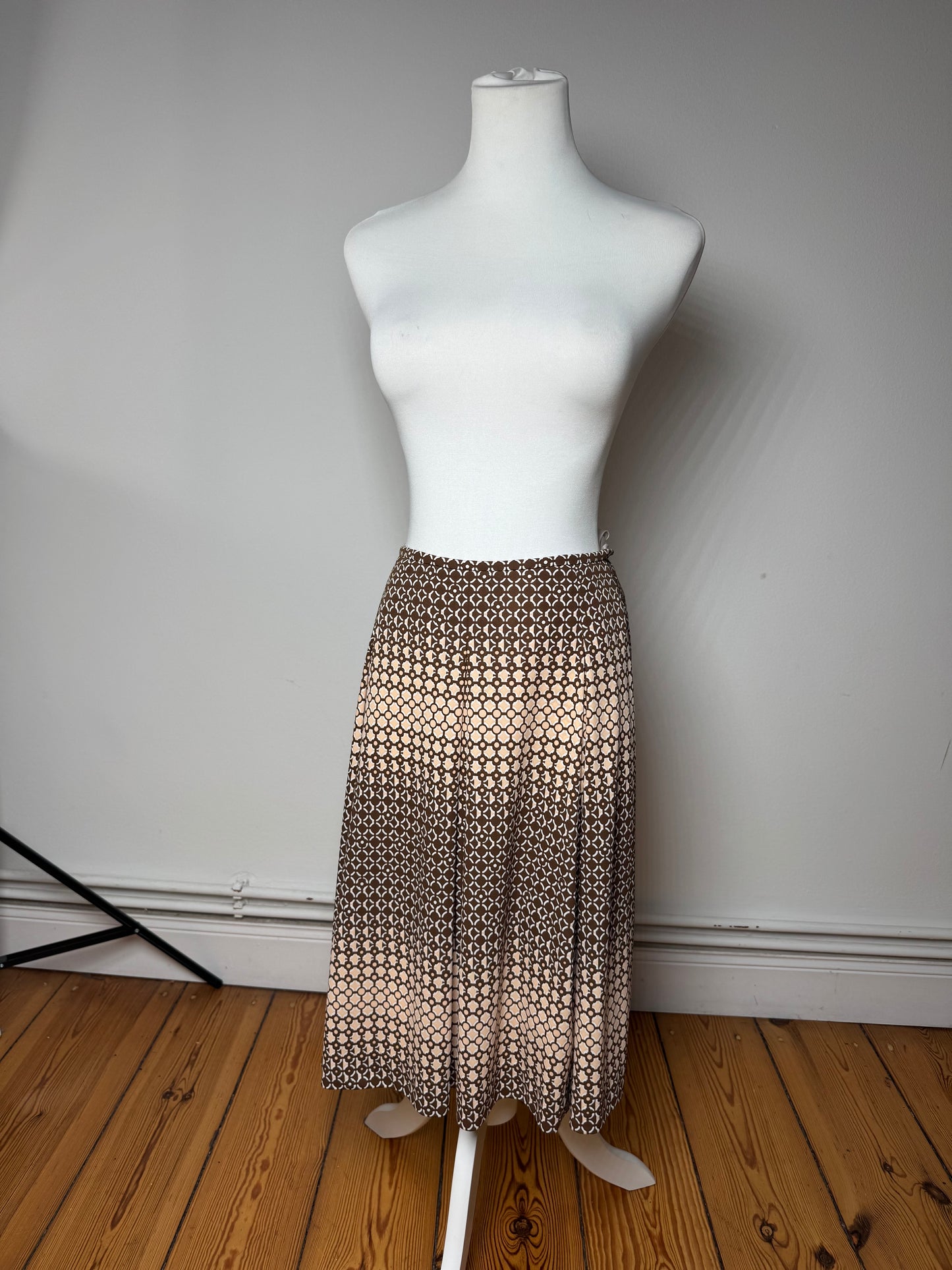 Vintage Courreges Skirt Black Brown 38/M