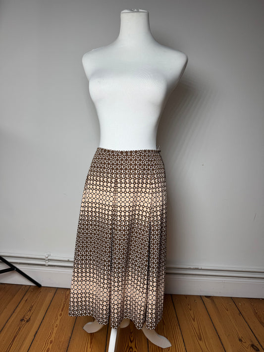 Vintage Courreges Skirt Black Brown 38/M