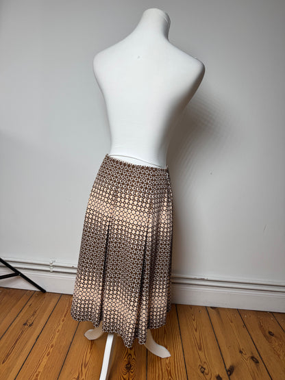 Vintage Courreges Skirt Black Brown 38/M