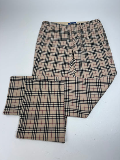 Vintage Burberry Nova Check Pants Beige 38/M