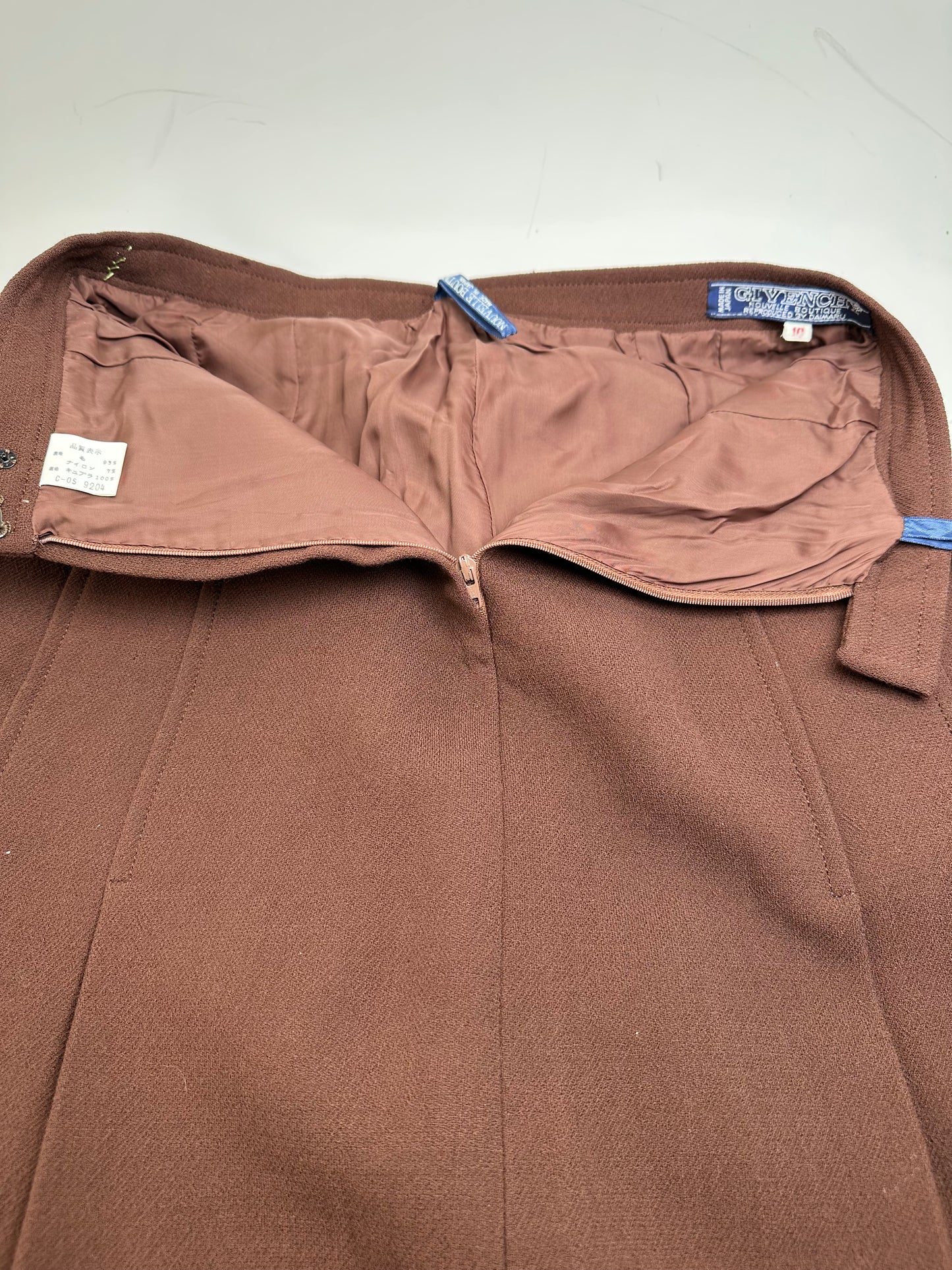 Vintage Givenchy Wool Blend Twin Set Blazer Brown M