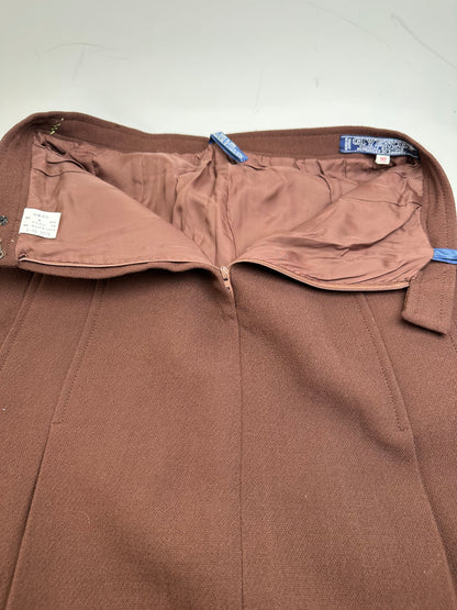 Vintage Givenchy Wool Blend Twin Set Blazer Brown M