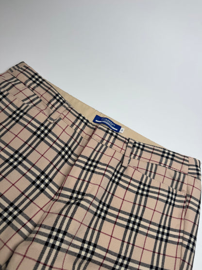 Vintage Burberry Nova Check Pants Beige 38/M
