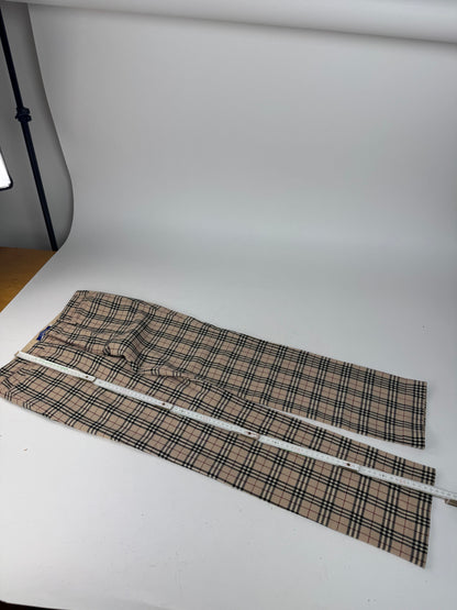 Vintage Burberry Nova Check Pants Beige 38/M