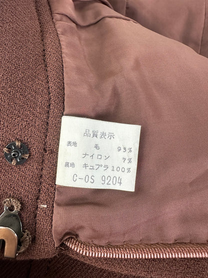 Vintage Givenchy Wool Blend Twin Set Blazer Brown M
