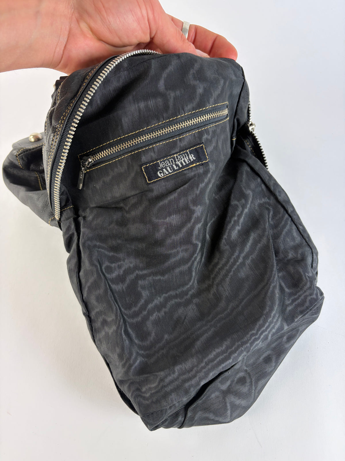 Vintage Jean Paul Gaultier Structured Top-Handle Bag Early 2000s Black