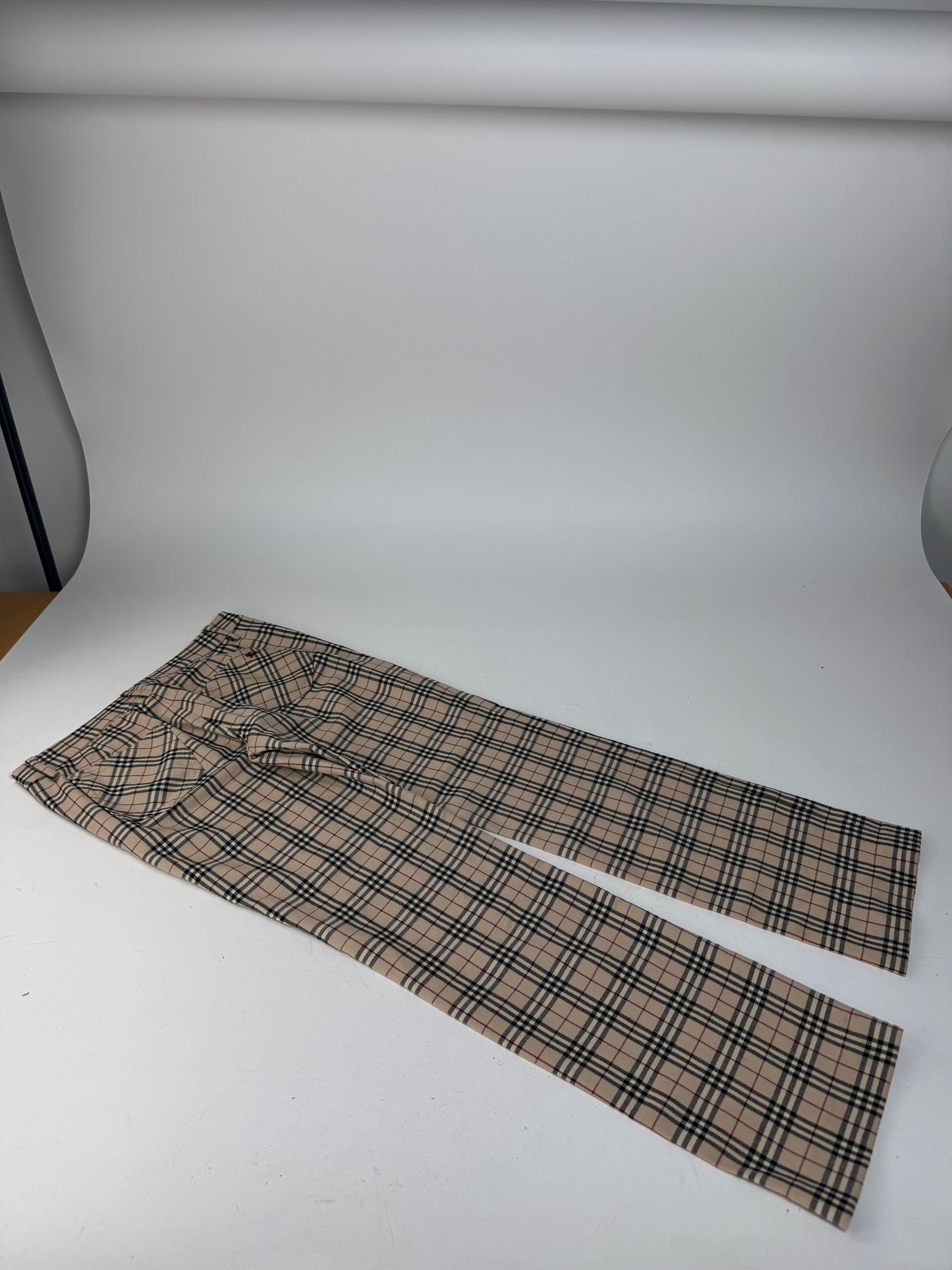Vintage Burberry Nova Check Pants Beige 38/M