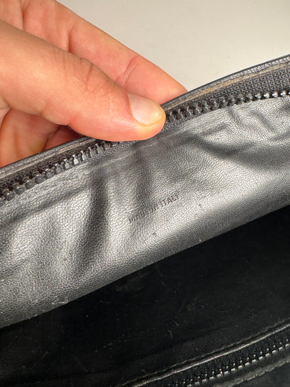 Pochette vintage en cuir noir Givenchy