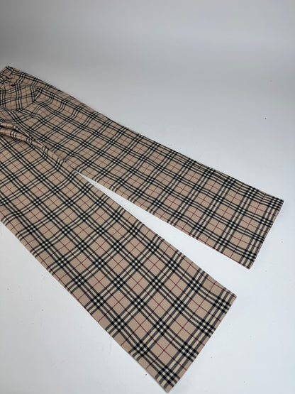 Vintage Burberry Nova Check Pants Beige 38/M