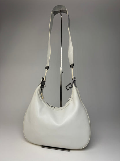 Vintage Gucci Tom Ford Leather shoulder bag white