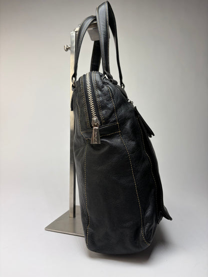 Vintage Jean Paul Gaultier Structured Top-Handle Bag Early 2000s Black