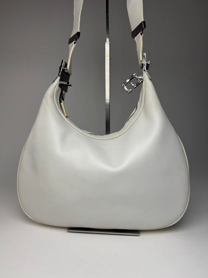 Vintage Gucci Tom Ford Leather shoulder bag white