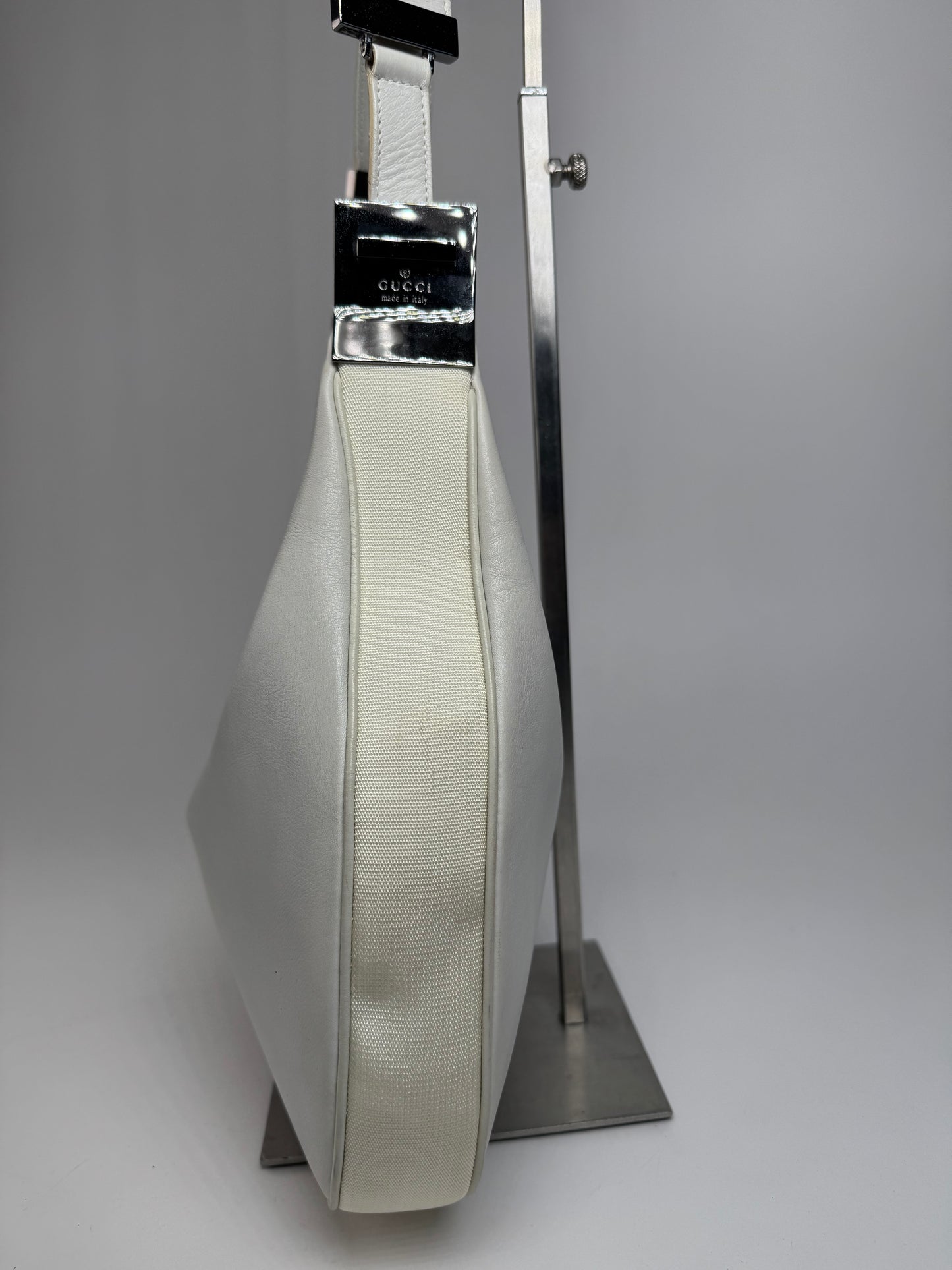 Vintage Gucci Tom Ford Leather shoulder bag white