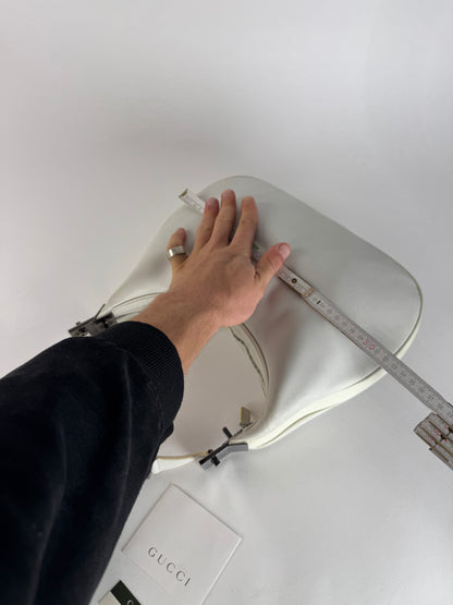 Vintage Gucci Tom Ford Leather shoulder bag white