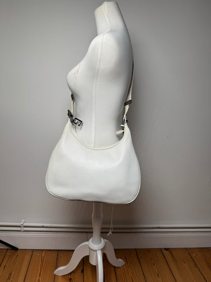 Vintage Gucci Tom Ford Leather shoulder bag white