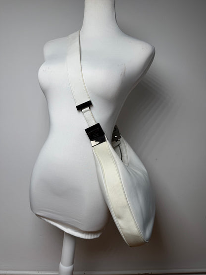 Vintage Gucci Tom Ford Leather shoulder bag white