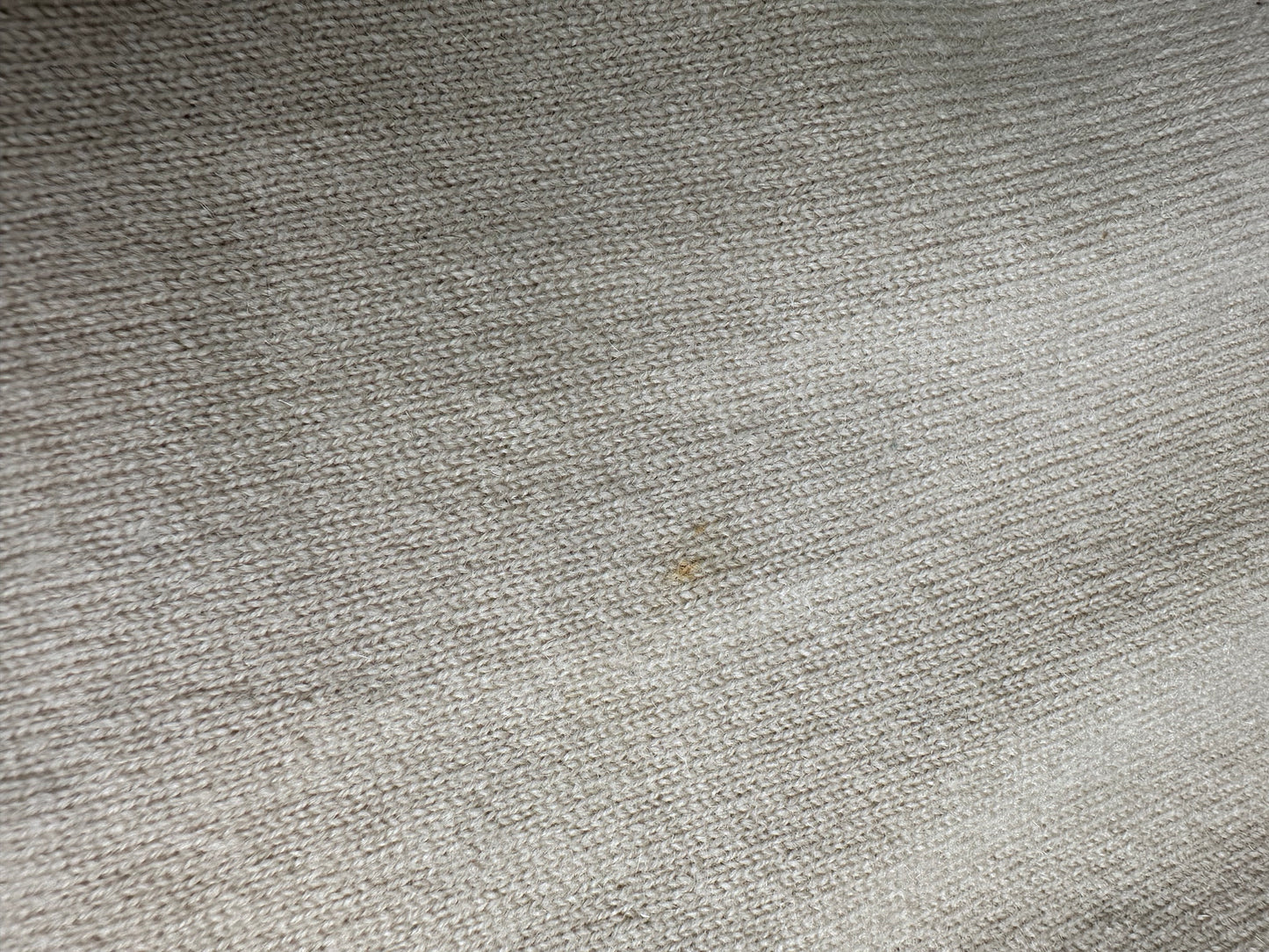 Vintage Chloe Cashmere Short Sleeve Sweater Beige L