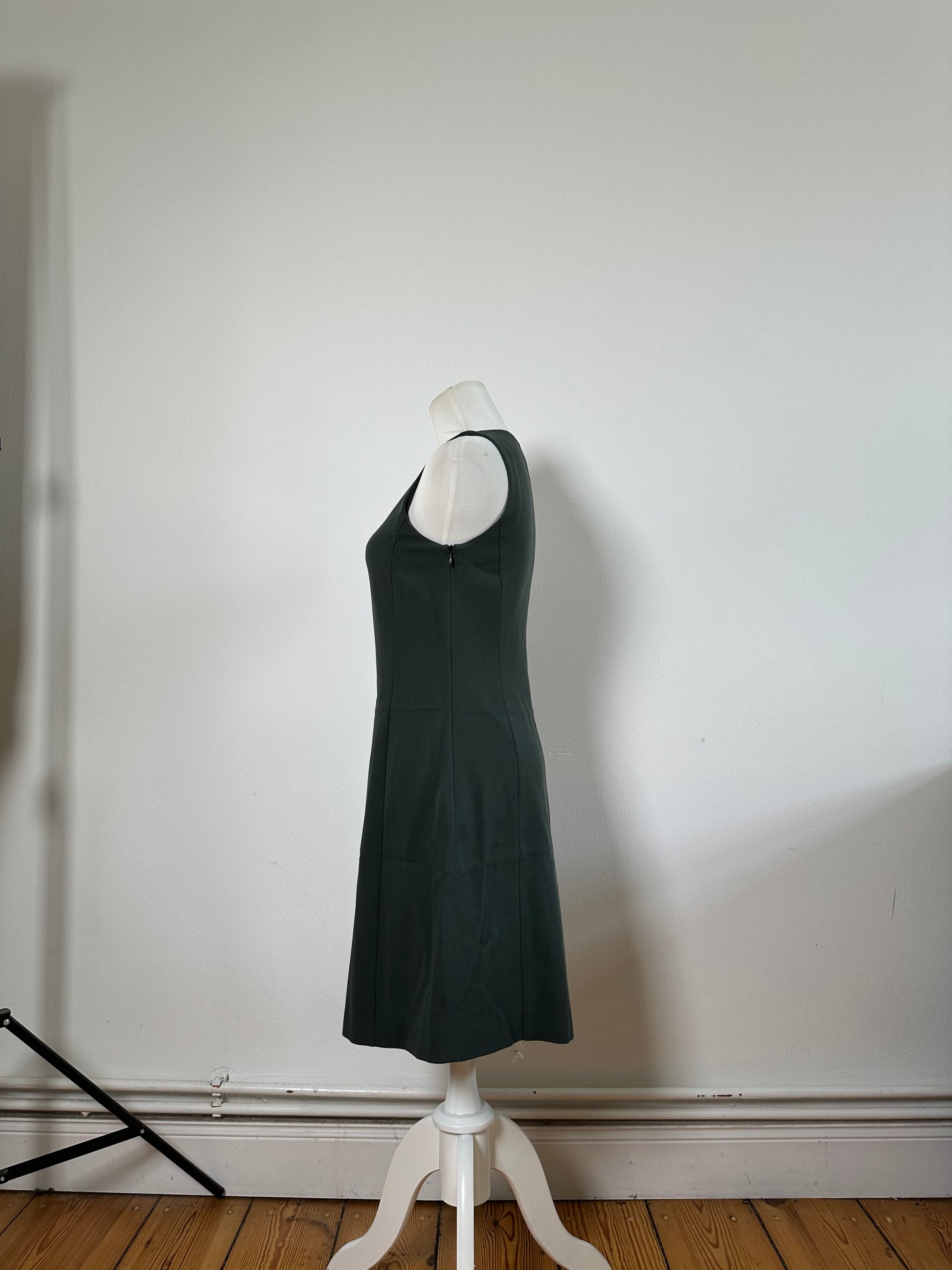 Vintage Emporio Armani Sleeveless Dress Dark Green XS