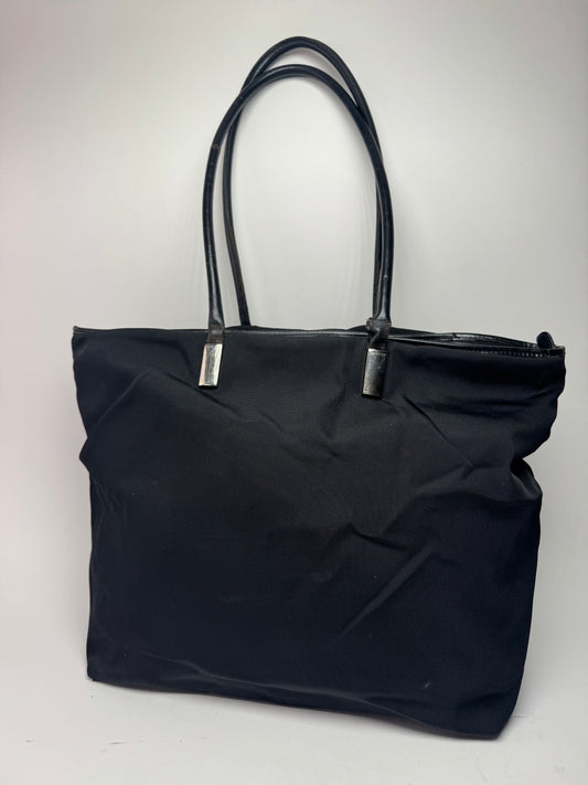 Sac vintage en cuir et coton Gucci noir