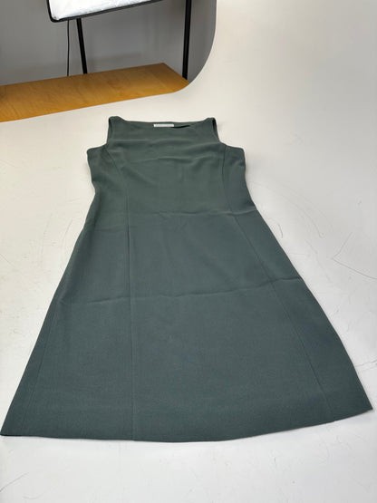 Vintage Emporio Armani Sleeveless Dress Dark Green XS