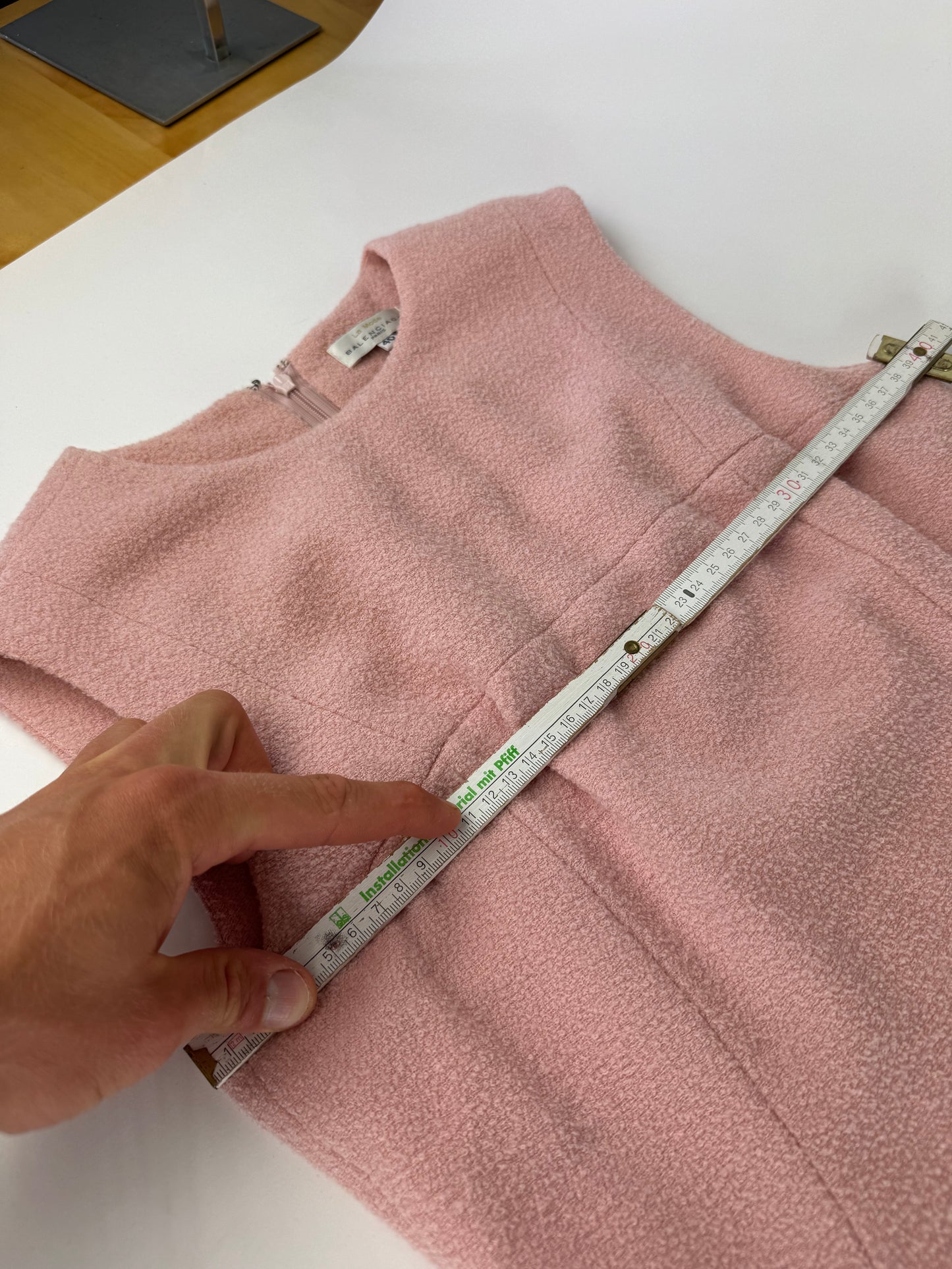 Vintage Balenciaga Wool Dress M pink