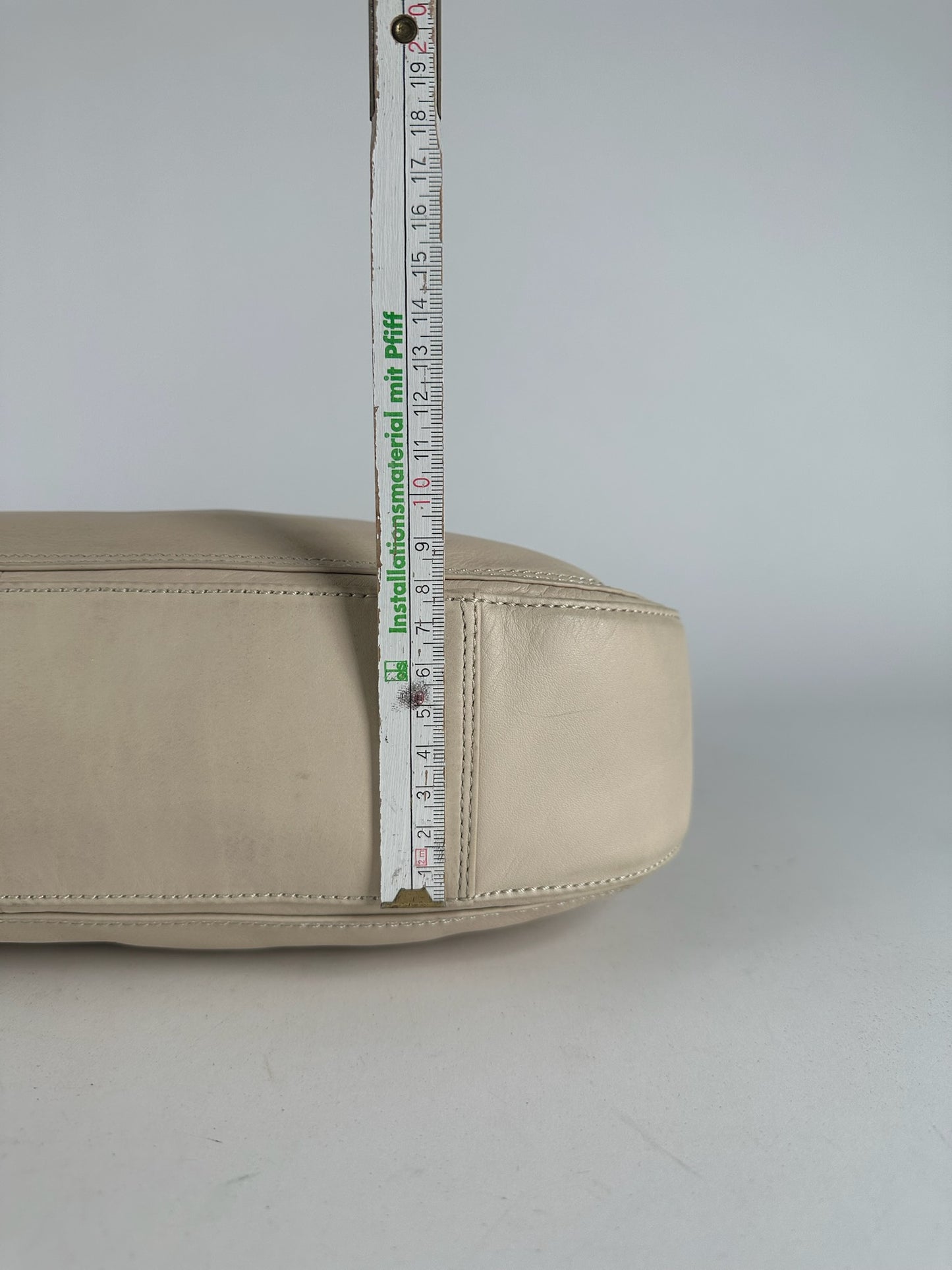 Vintage Issey Miyake Leather Bag white