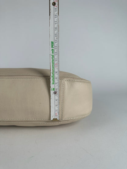 Vintage Issey Miyake Leather Bag white