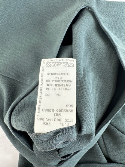 Vintage Emporio Armani Sleeveless Dress Dark Green XS