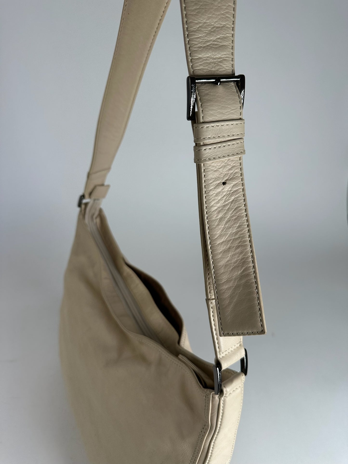 Vintage Issey Miyake Leather Bag white