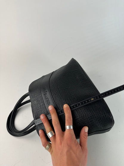 Vintage Courreges Leather Handbag Navy
