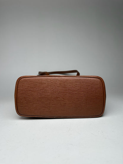 Vintage Courreges Leather bucket bag brown