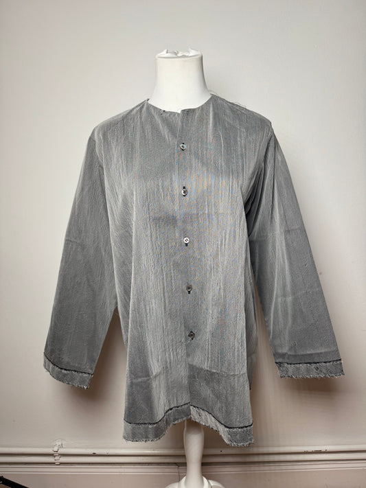 Vintage Comme Des Garçons Tricots Shirt Silver 40/L