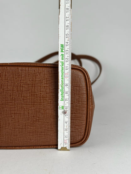 Vintage Courreges Leather bucket bag brown