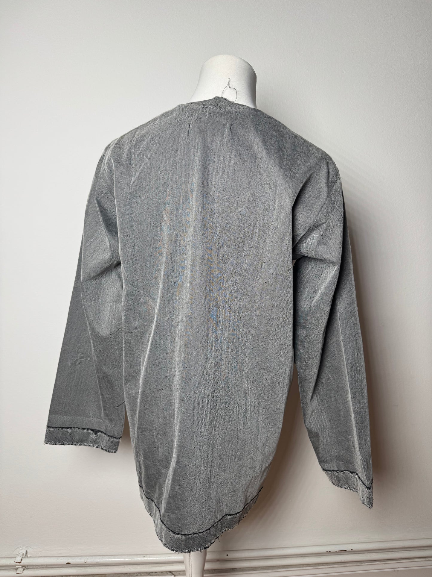 Vintage Comme Des Garçons Tricots Shirt Silver 40/L