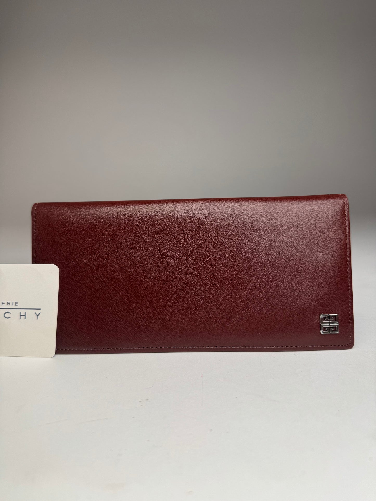 Vintage Givenchy Leather Card Holder ID Holder Brown