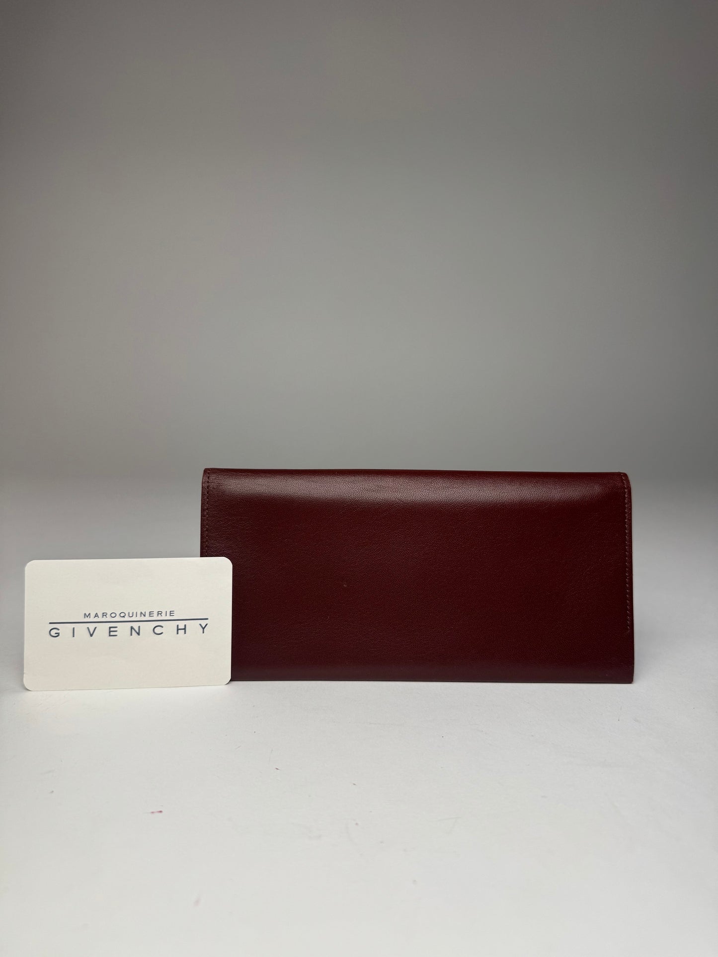 Vintage Givenchy Leather Card Holder ID Holder Brown